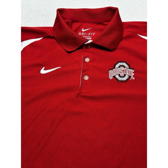 Ohio State Buckeyes Nike Elite Dri Fit Polo Golf Shirt Size Small Athletic Logo - Picture 1 of 10